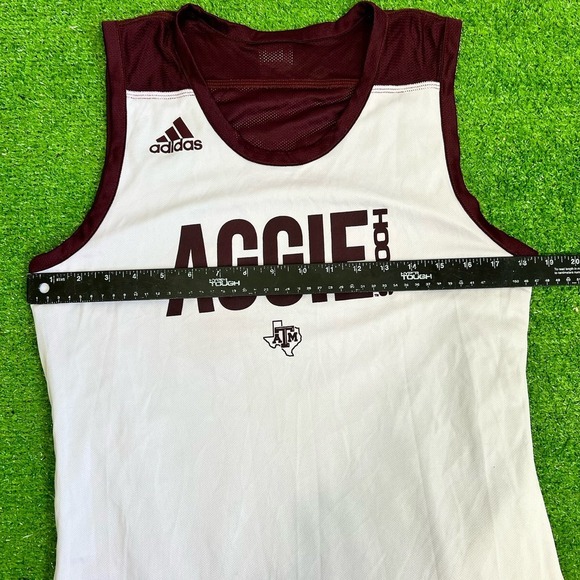 Texas A&M Team Issue Practice Jersey Med. Aggie Basketball Reversible Adidas EUC - Picture 4 of 7